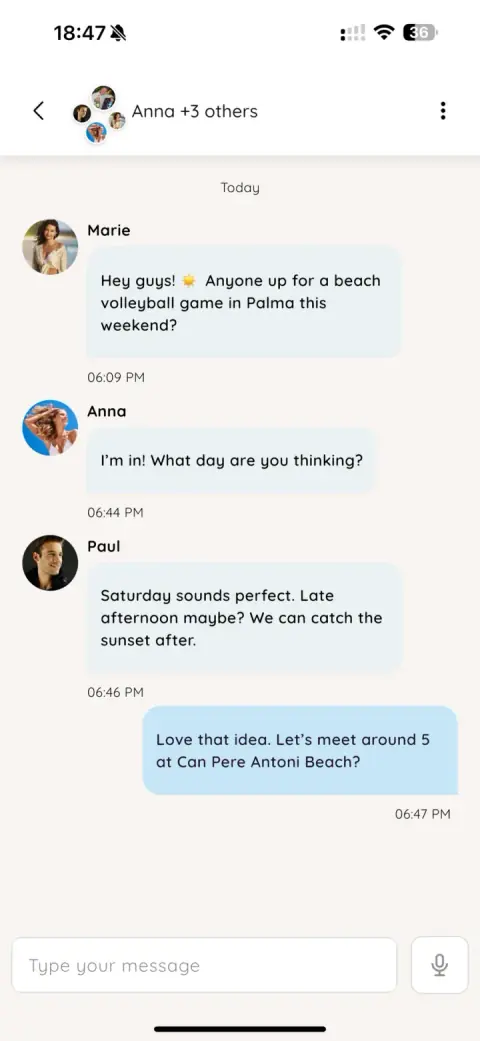 vennu — Group Chat