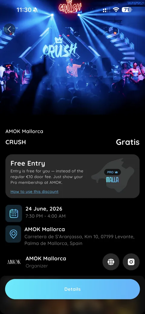 vennu App — Free Entry & Pro-Vorteile bei Events in deiner Stadt