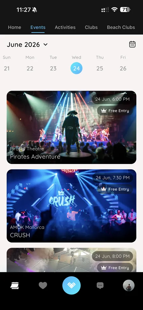 vennu App — Event-Kalender mit Partys, Clubs & Events in deiner Stadt